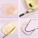 Summer Frontless Bra Deep Plunge Bra Gather Nipple Patch Underwear Accessories Backless Strapless Bra for Dress Kit - Tuzzut.com Qatar Online Shopping