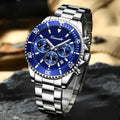 Men Watch Top Brand Luxury Sport Quartz Mens Watches Full Steel Chronograph Wristwatch Men Relogio Mascul S4290492 - Tuzzut.com Qatar Online Shopping