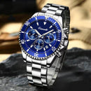 Men Watch Top Brand Luxury Sport Quartz Mens Watches Full Steel Chronograph Wristwatch Men Relogio Mascul S4290492 - Tuzzut.com Qatar Online Shopping