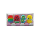 Ice Cream Shaped Rubber Eraser Set (4pcs/pack) - TUZZUT Qatar Online Shopping