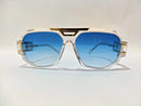 CAZAL Crystal Transparent Gold Frame Blue Lens Eyewear S4978 - TUZZUT Qatar Online Shopping