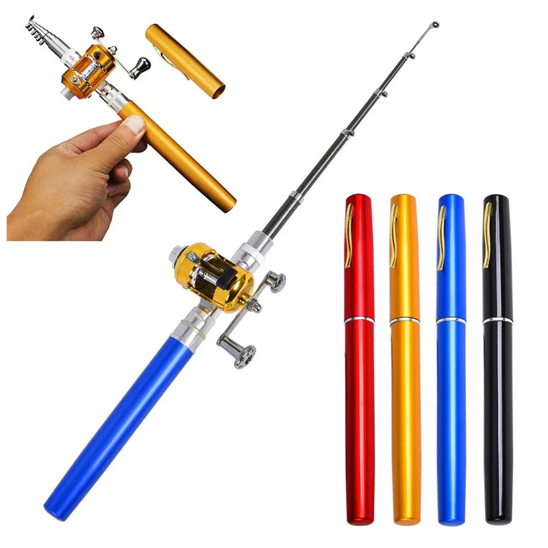 Portable Aluminum Alloy Fishing Rod (Pocket Fish Pen) Portable Aluminum Alloy Fishing Rod (Pocket Fish Pen)