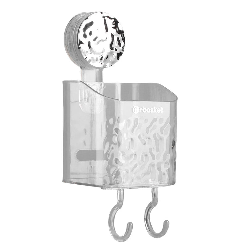 Shower shelf with suction cup wall-mounted organizer for kitchen and bathroom S2308565 - TUZZUT Qatar Online Shopping