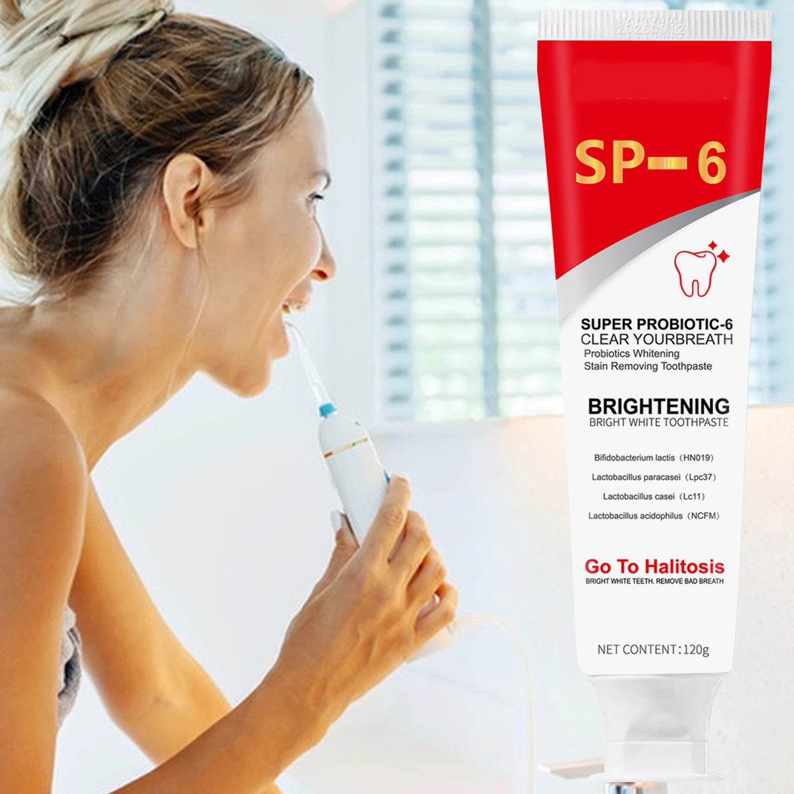 YAYASHI SP 6TM Probiotic Whitening Toothpaste - 120g YAYASHI SP 6TM Probiotic Whitening Toothpaste - 120g