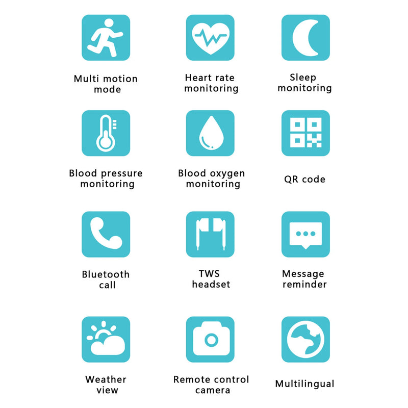 2in1 Waterproof Smart Watch With TWS Bluetooth 5.0 Earbuds Wireless Headset - TUZZUT Qatar Online Shopping