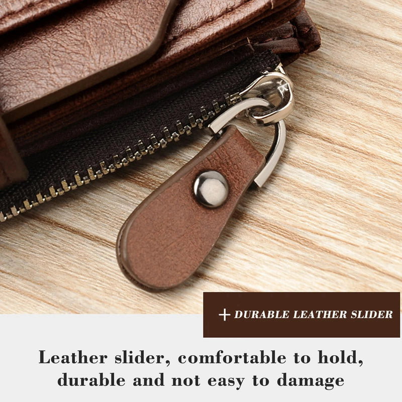 Leather Wallet Zipper For Men S4570972 - TUZZUT Qatar Online Shopping