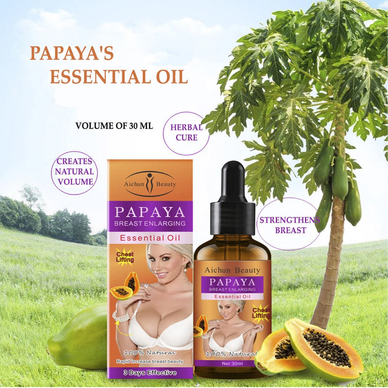 Aichun Natural Papaya Breast Lifting Enlargement Enlarging Essential Oil 30ml