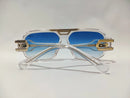 CAZAL Crystal Transparent Gold Frame Blue Lens Eyewear S4978 - TUZZUT Qatar Online Shopping