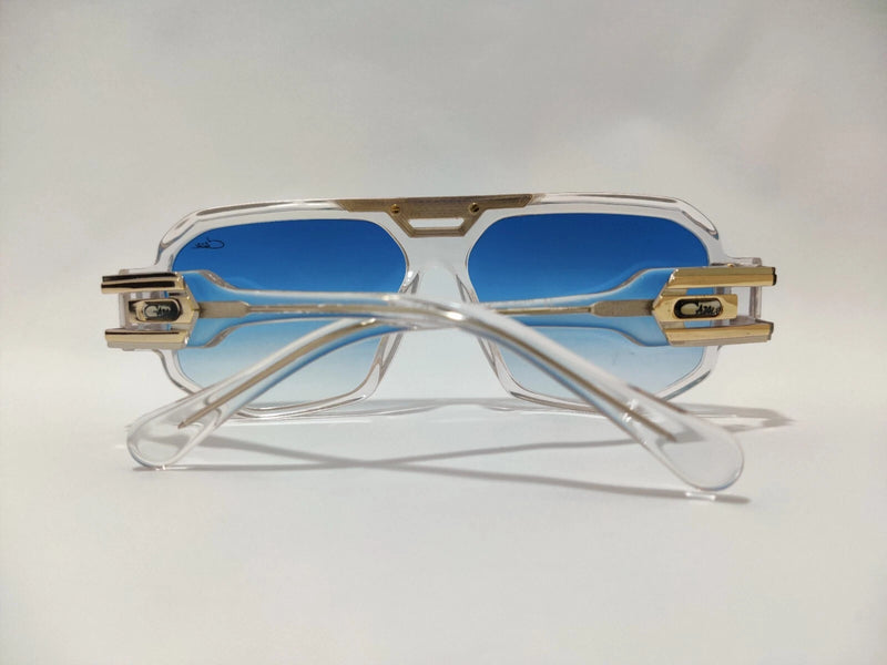 CAZAL Crystal Transparent Gold Frame Blue Lens Eyewear S4978 - TUZZUT Qatar Online Shopping