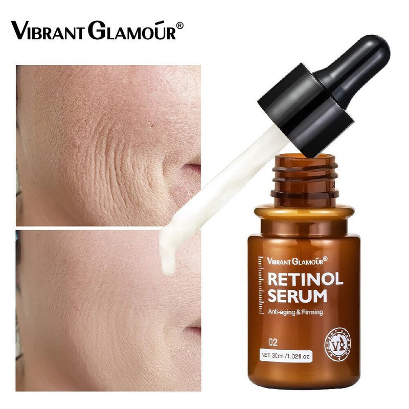 VIBRANT GLAMOUR Retinol Face Serum Moisturizing Anti-Aging Anti-Wrinkle Firming - Tuzzut.com Qatar Online Shopping