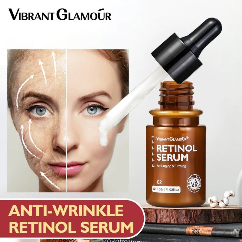 VIBRANT GLAMOUR Retinol Face Serum Moisturizing Anti-Aging Anti-Wrinkle Firming - Tuzzut.com Qatar Online Shopping