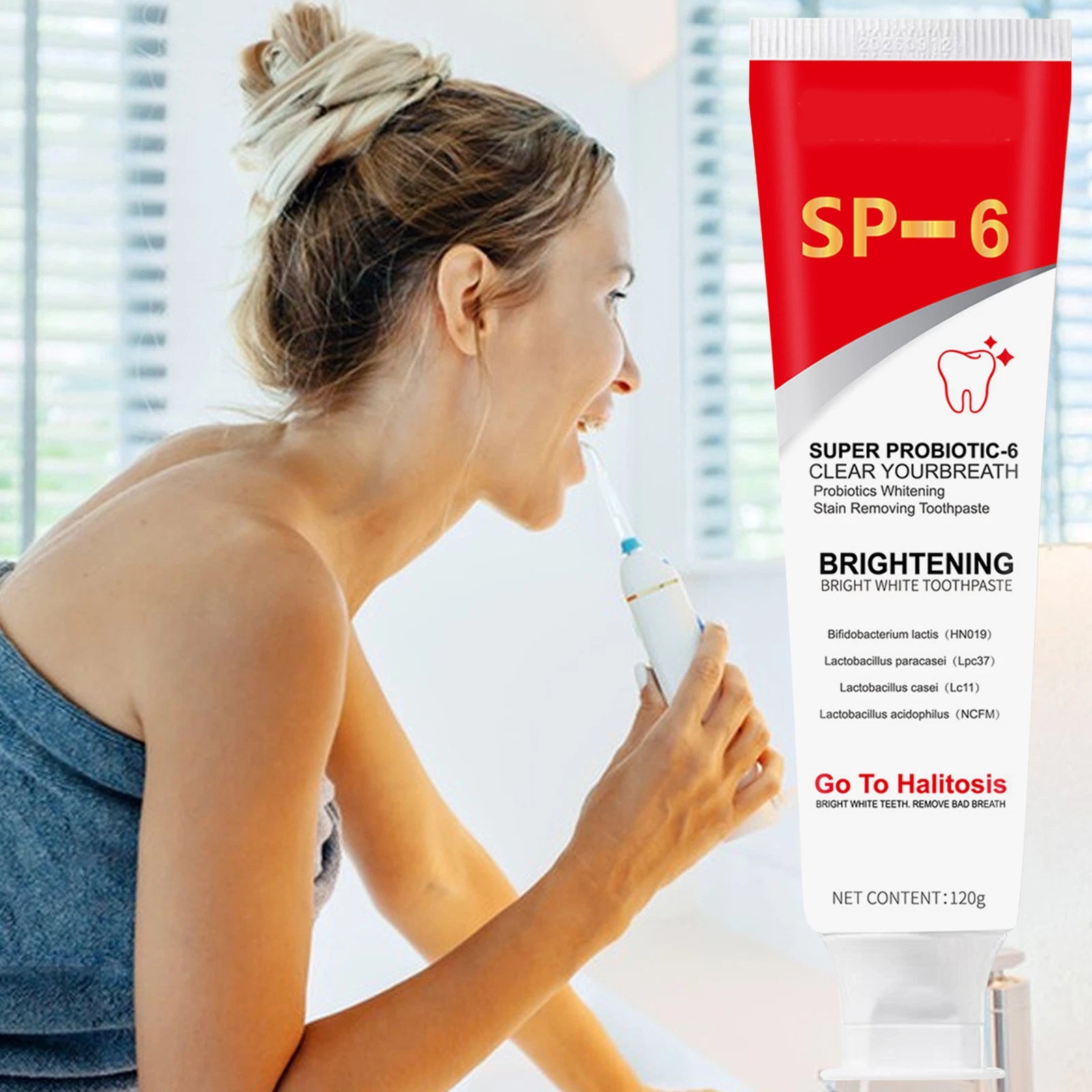 YAYASHI SP 6TM Probiotic Whitening Toothpaste - 120g YAYASHI SP 6TM Probiotic Whitening Toothpaste - 120g
