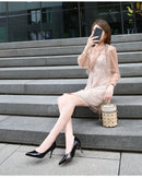 Black Pointed Toe High Heels 3336 - TUZZUT Qatar Online Shopping