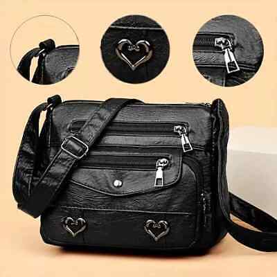 Leather Lightweight Shoulder Cross Body Bag 7017 Leather Lightweight Shoulder Cross Body Bag 7017
