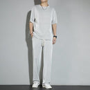 Ice Silk Casual Suit Male Summer Thin Section Handsome Drape Suit TS39 - Tuzzut.com Qatar Online Shopping