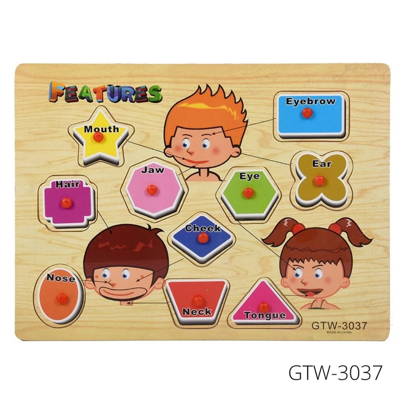 Wooden Learning Educational  Board for Kids GTW-3037 - TUZZUT Qatar Online Shopping