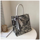 Tote Bag Mix Embroider Flower Jute Design S4879224 - TUZZUT Qatar Online Shopping