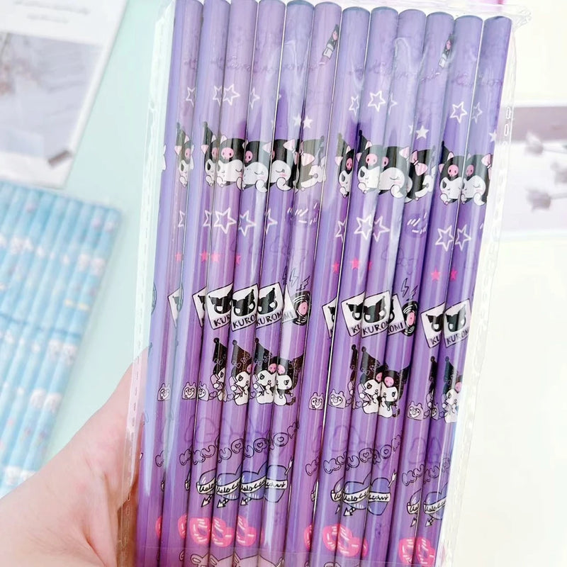 Kuromi Themed Pencil Pack 12Pcs 1685867 - TUZZUT Qatar Online Shopping