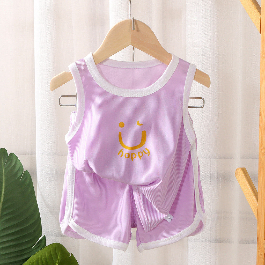 Children's Summer Thin Style Shorts Two-Piece Set 1622056 Children's Summer Thin Style Shorts Two-Piece Set 1622056