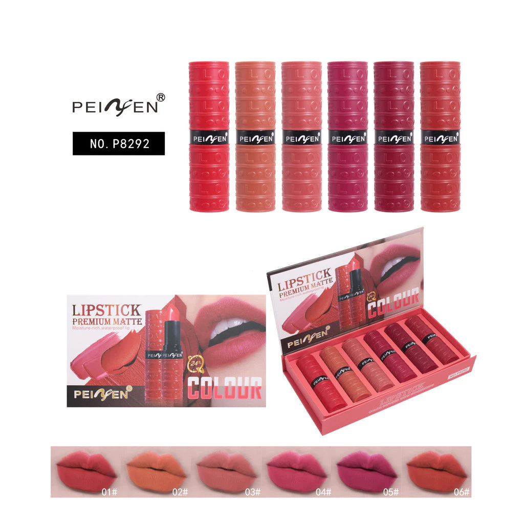 PEINIFEN Lipstick Set 3.5g 6Pcs PEINIFEN Lipstick Set 3.5g 6Pcs