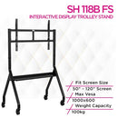 Skill Tech SH 118B FS Interactive Display Trolley Stand