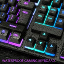 Thunder Wolf TF200 Gaming Wired USB Keyboard And Mouse Set -465239 - TUZZUT Qatar Online Shopping