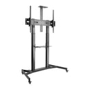 Large Screen Telescopic Extra Heavy Duty Steel TV Stand Cart - SH 666TB (Fits Most 60″ ~ 100″ Screen, Weight Capacity 100kg) - TUZZUT Qatar Online Shopping