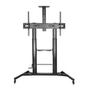 Large Screen Telescopic Extra Heavy Duty Steel TV Stand Cart - SH 666TB (Fits Most 60″ ~ 100″ Screen, Weight Capacity 100kg) - TUZZUT Qatar Online Shopping