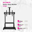 Skill Tech Large Heavy-Duty Steel Tv Trolley Stand with Shelf - DG 110B FS (Fits Most 42" ~ 120") - Tuzzut.com Qatar Online Shopping