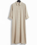 Women's Long Sleeve Modest Fashion Dress L 7451698 - TUZZUT Qatar Online Shopping