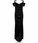 Summer Women Satin Long Dress Female party wear B247014 - TUZZUT Qatar Online Shopping
