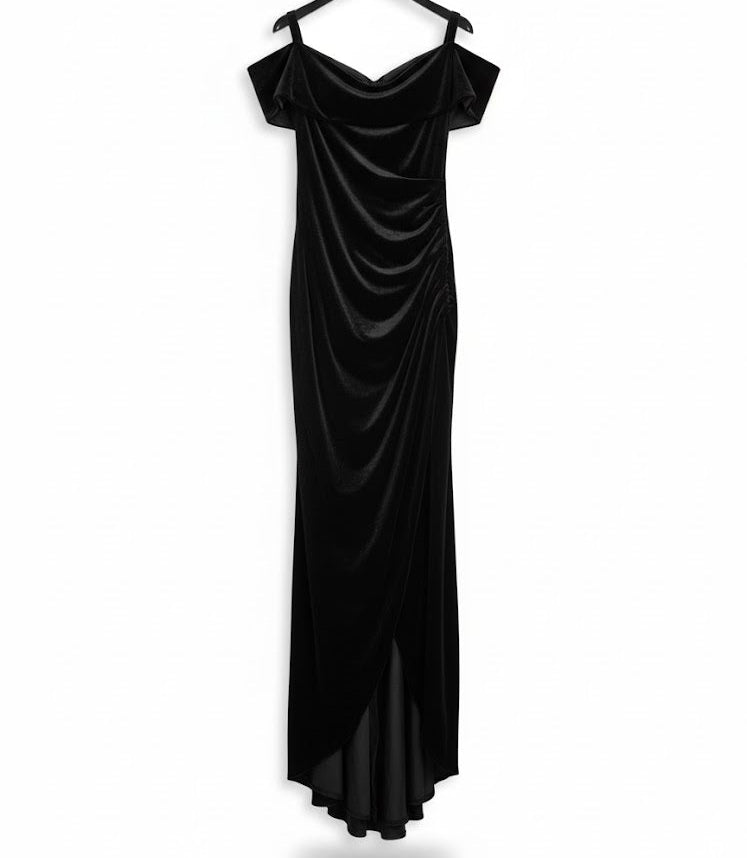 Summer Women Satin Long Dress Female party wear B247014 - TUZZUT Qatar Online Shopping