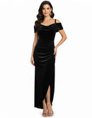 Summer Women Satin Long Dress Female party wear B247014 - TUZZUT Qatar Online Shopping