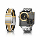 Mens new Luxury Watch with Bangle S4959564 - TUZZUT Qatar Online Shopping