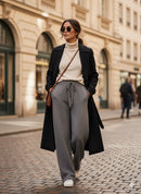 Women's Winter Knitted Loose Cashmere Pant B-210864 - TUZZUT Qatar Online Shopping