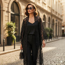 Women's Breathable Hollow Flower Lace Shawl S4632460 - TUZZUT Qatar Online Shopping