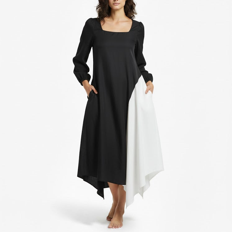 Women's Long Fashion  Maxi Dress 4XL B300987 - TUZZUT Qatar Online Shopping