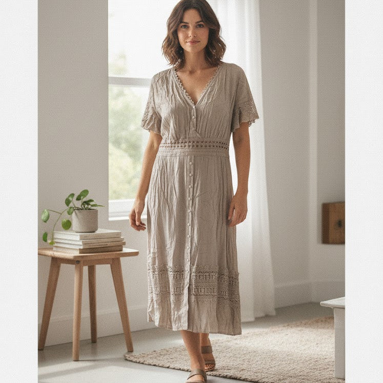 Women Outfit New Fashion Dress 2XL 1109972 - TUZZUT Qatar Online Shopping