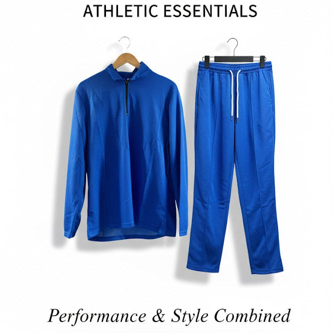 Mens 2PCS Full Sleeve Casual T Shirt Pants Sets S46597012 - TUZZUT Qatar Online Shopping