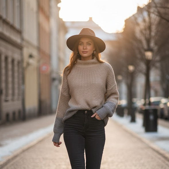 Women's Winter Outfit New Fashion Sweater B8494 Women's Winter Outfit New Fashion Sweater B8494