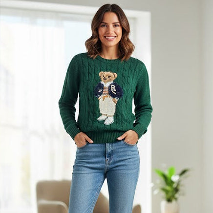 Women's Winter Cartoon print Sweater B8623 Women's Winter Cartoon print Sweater B8623