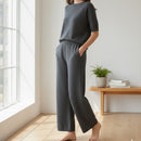 Women's Casual Wide Leg Ladies Pant 813059 - TUZZUT Qatar Online Shopping