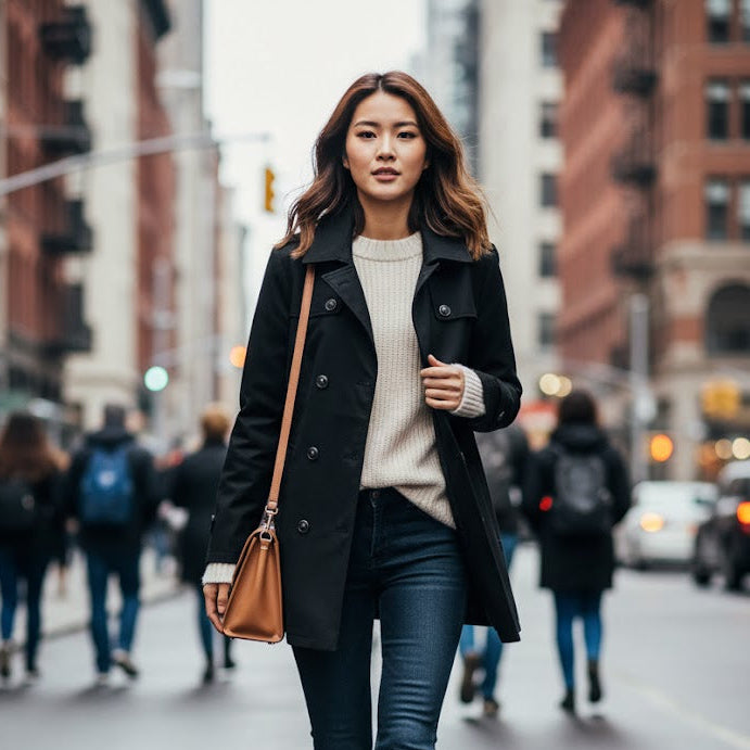 Women's New Stylish Long Sweater Coat B3629 - TUZZUT Qatar Online Shopping