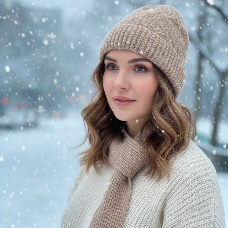 Winter Beanie Hats for Men and Women B-365554 - TUZZUT Qatar Online Shopping