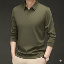 Men's Long Sleeve Slim-fit Tshirt Green 175527 - TUZZUT Qatar Online Shopping