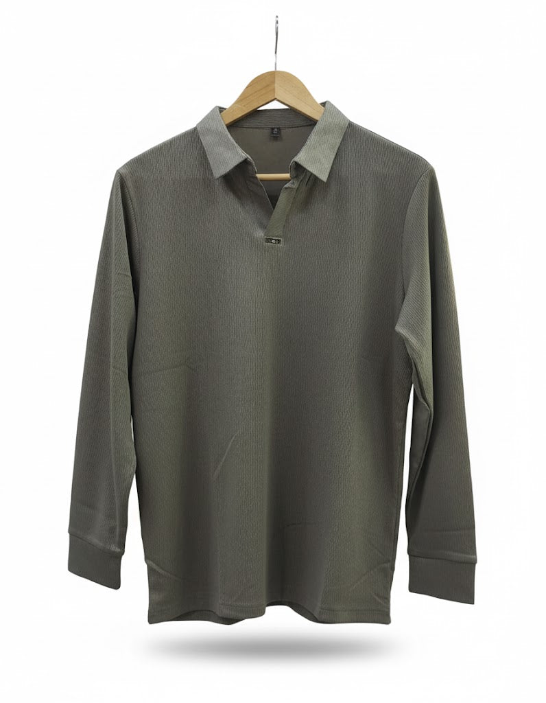 Men's Long Sleeve Slim-fit Tshirt Green 175527 Men's Long Sleeve Slim-fit Tshirt Green 175527