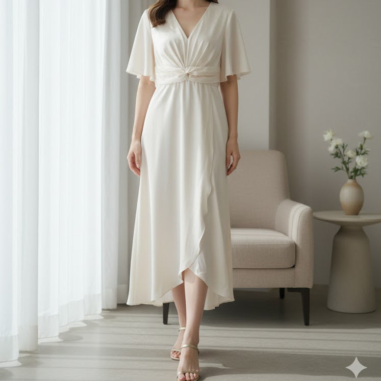 Women's Long Stylish Trending Dress M 529030 - TUZZUT Qatar Online Shopping