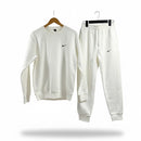 Mens Sports White classic velour tracksuit set, popular for its comfort and association S4539810 - TUZZUT Qatar Online Shopping