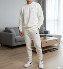 Mens Sports White classic velour tracksuit set, popular for its comfort and association S4539810 - TUZZUT Qatar Online Shopping