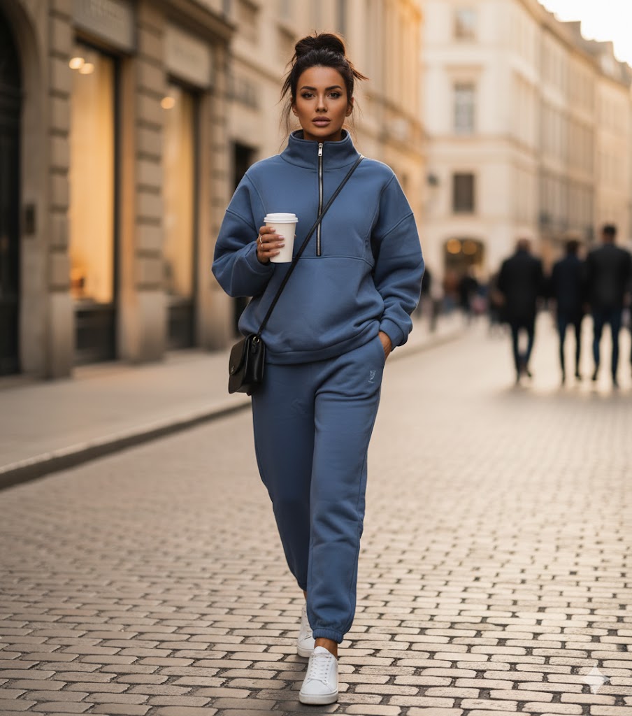 Women's Long Sleeve Stand-up Collar Loose Top Wide Pant TZ45 Women's Long Sleeve Stand-up Collar Loose Top Wide Pant TZ45